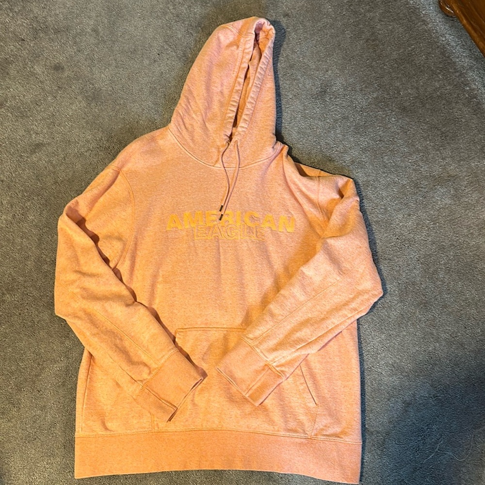 Bright orange American Eagle sweatshirt